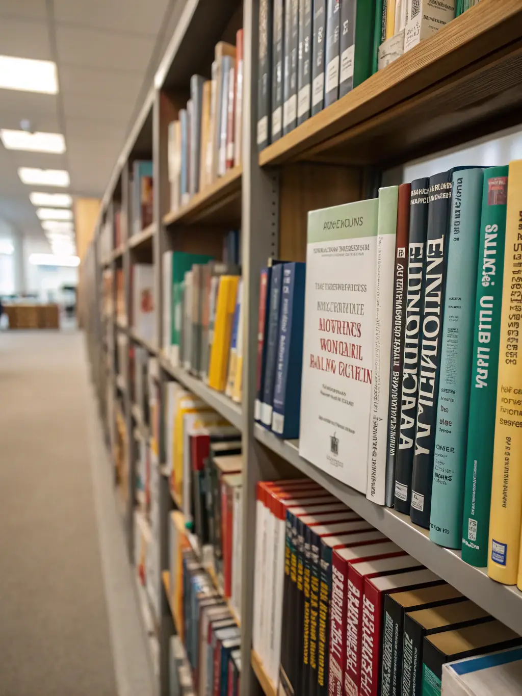 A library shelf filled with books and guides on various financial topics, symbolizing the platform's educational resources.